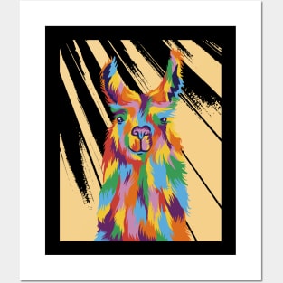 Vibrant Llama Majesty Posters and Art